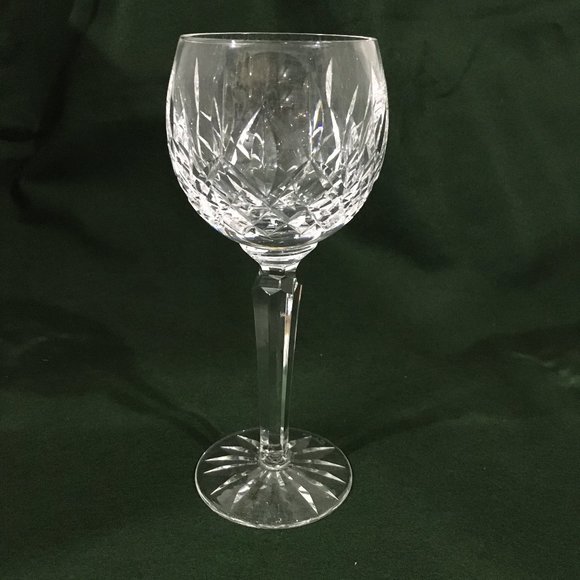 Waterford Crystal Lismore Balloon Hock Wine Glass 7 1/2 x 3 D" Signed Vintage - Picture 1 of 5